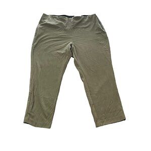 Women's Nine West Side-Zip Skinny High Rise Trouser Olive Green 18